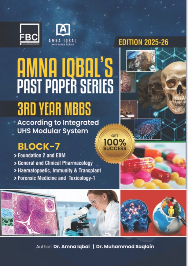 AMNA IQBAL,S PAST PAPER SERIES 3rd Year MBBS (Block-7) According to Integrated UHS Modular System