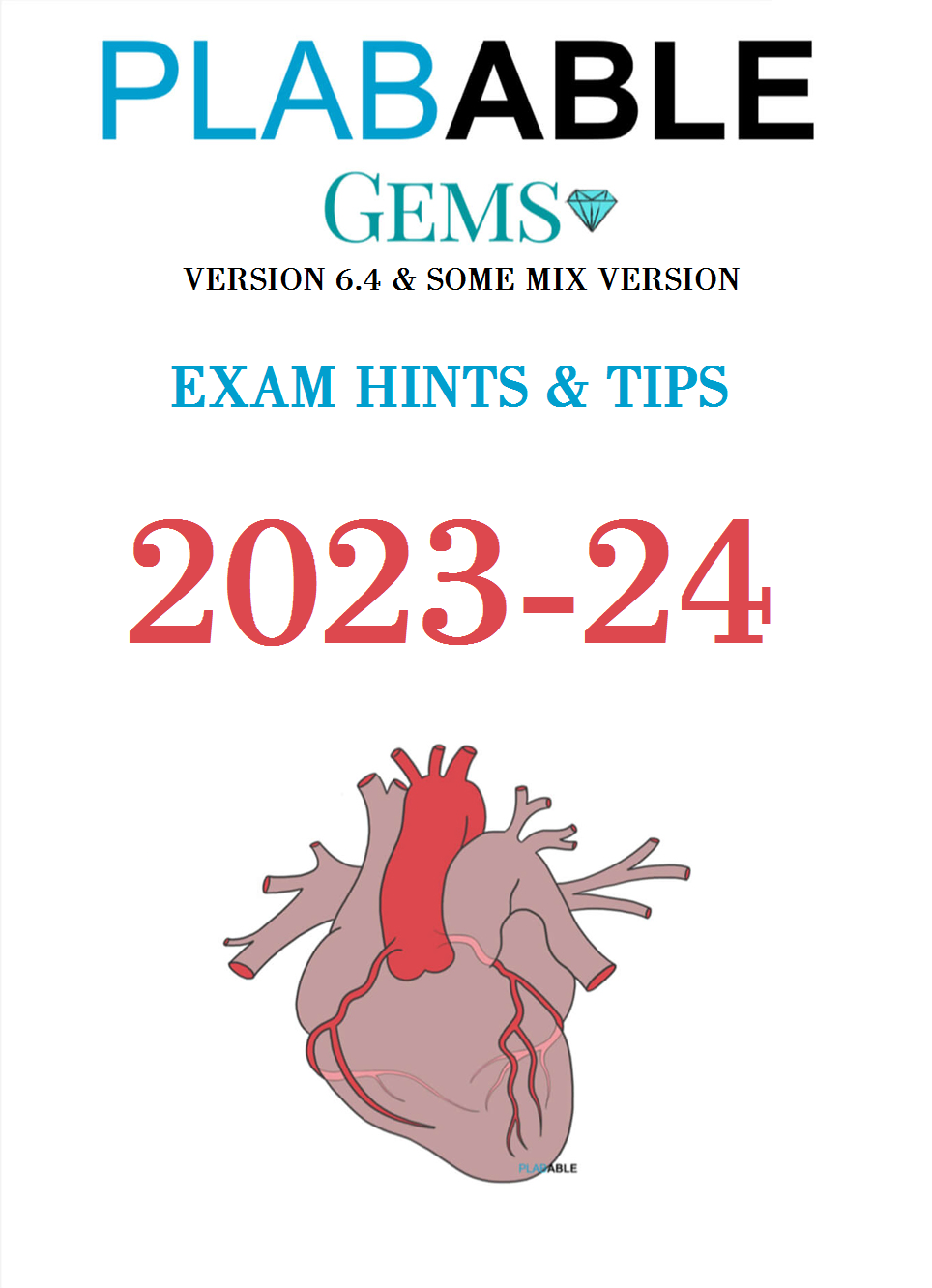 PLABABLE GEMS VERSION 6.4 EXAM HINTS & TIPS 2023-24