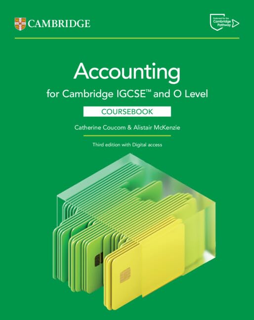 Cambridge IGCSE™ and O Level Accounting Coursebook 3rd Edition with Digital Access