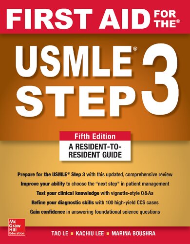 First aid for the USMLE step 3 Javed Books