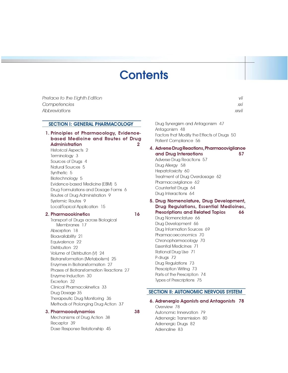 Medical Pharmacology By Padmaja Udaykumar 2026 8th Edition Premium Multicolor Matt Print