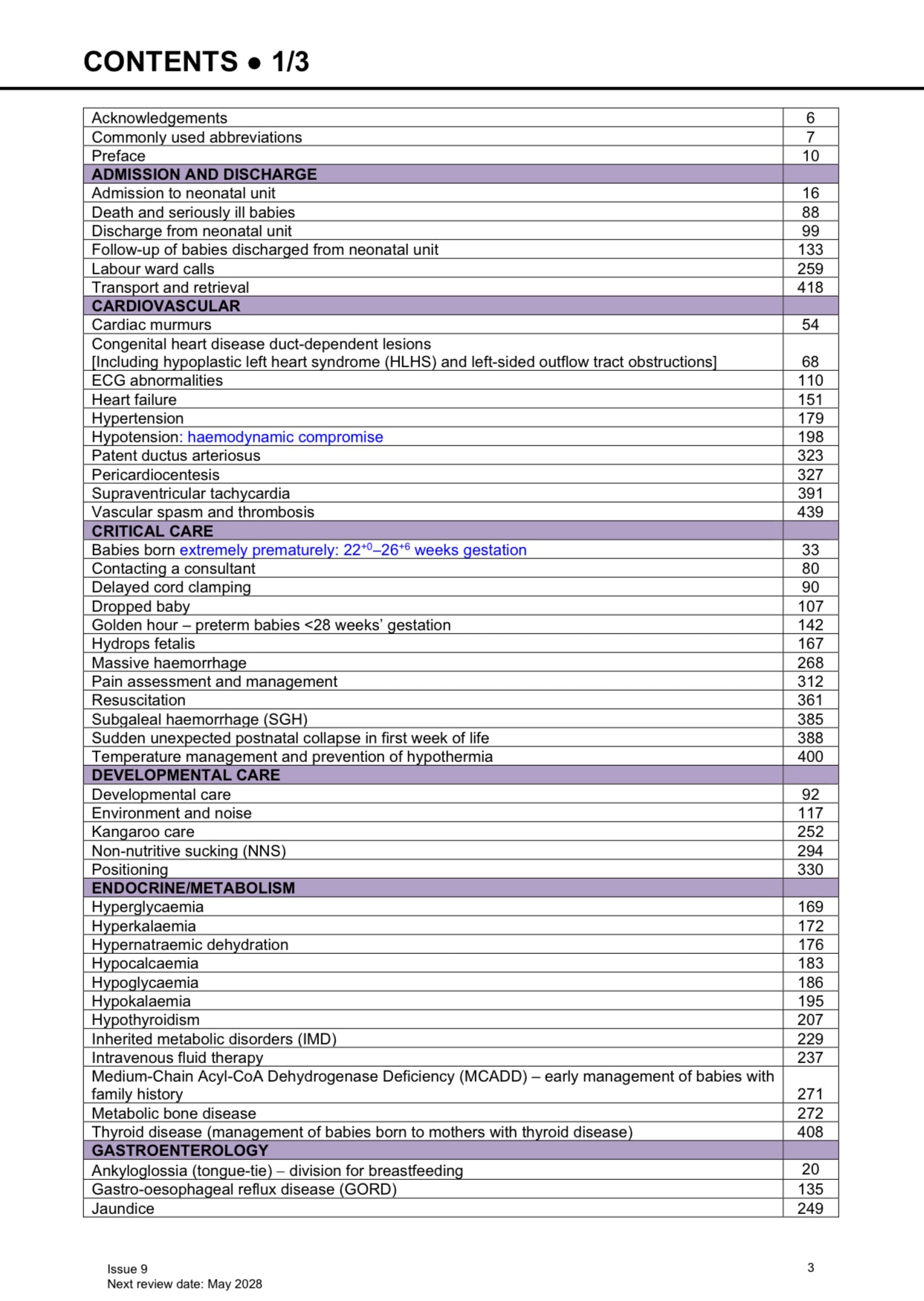 Neonatal Guidelines 2025-28