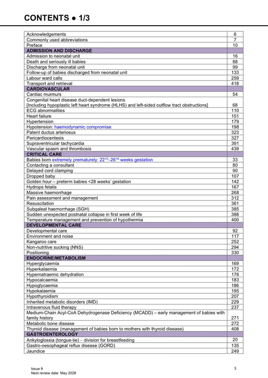 Neonatal Guidelines 2025-28