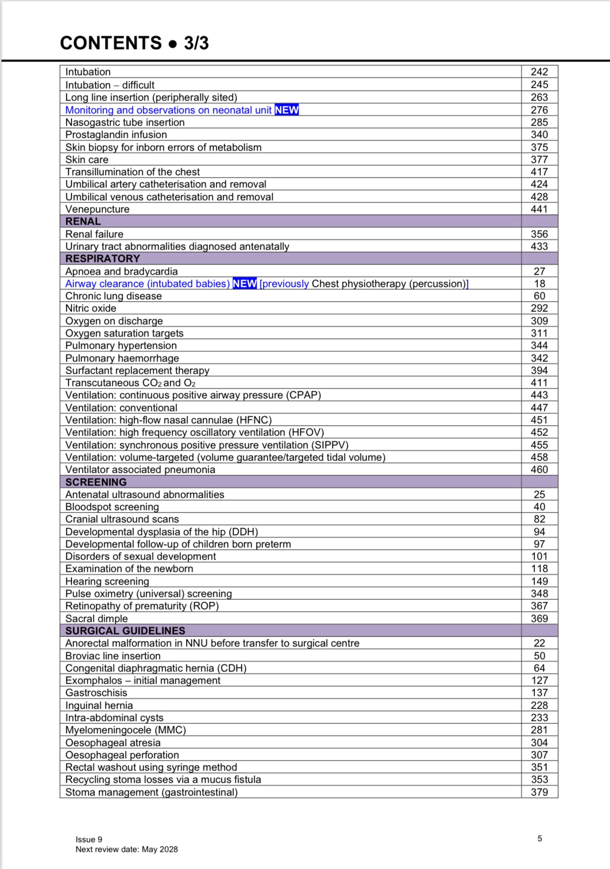 Neonatal Guidelines 2025-28